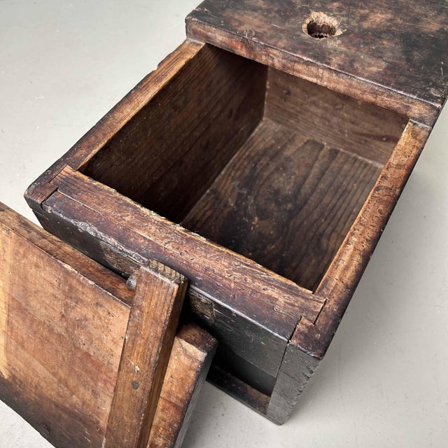 Antique Wooden Zenibako Temple Offering Box, Japan, 1890s For Sale - Image 10 of 18