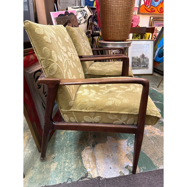1950s 1950s Danish Modern Larsen Sculptural Lounge Chair Pair For Sale - Image 5 of 8