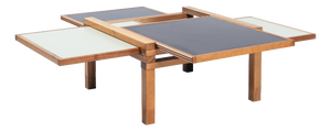 Modular Blue and White Square Hexa Coffee Table by Bernard Vuarnesson for Bellato, 1980s