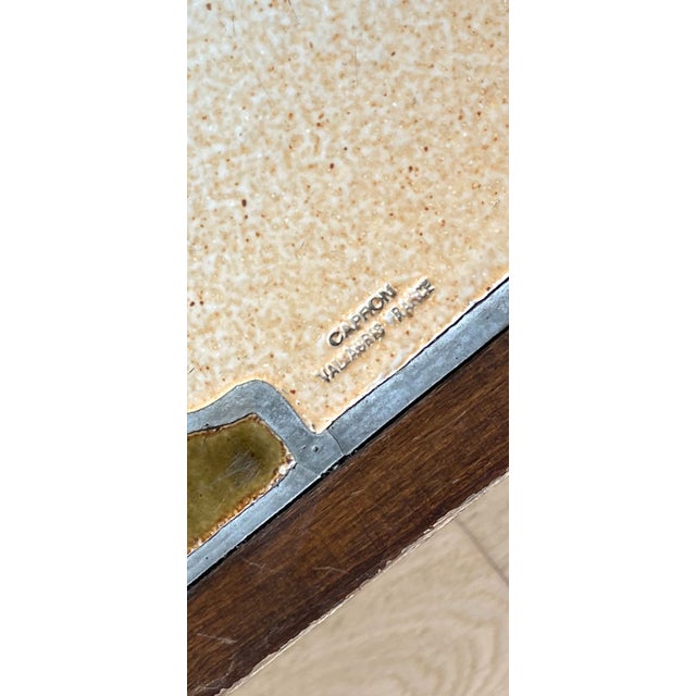 Beige Ceramic Coffee Table by Roger Capron for Vallauris, 1960s For Sale - Image 8 of 9