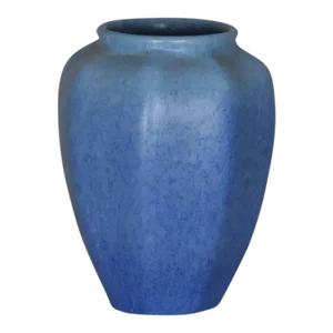 1920s Cerulean Blue Art Deco Vessel by Pilkington Royal Lancastrian Pottery