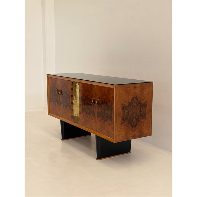 Art Deco Style Sideboard in Walnut Burl, 1940s For Sale - Image 6 of 18