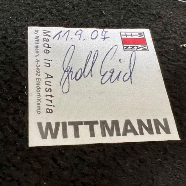 White 1970s Asymmetrical Leather Club Chairs by Wittman- Set of 2 For Sale - Image 8 of 8