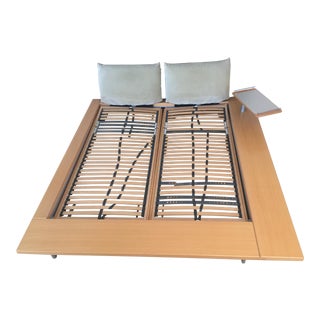 Peyer Maly 1 Birch & Silver Euro King Platform Bed For Sale