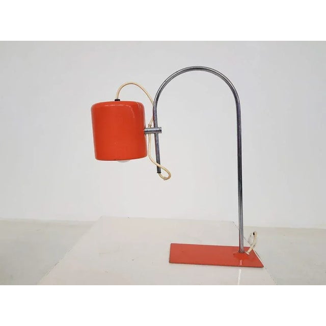 Mid-Century Dutch Orange Desk Light, 1960s For Sale - Image 12 of 12