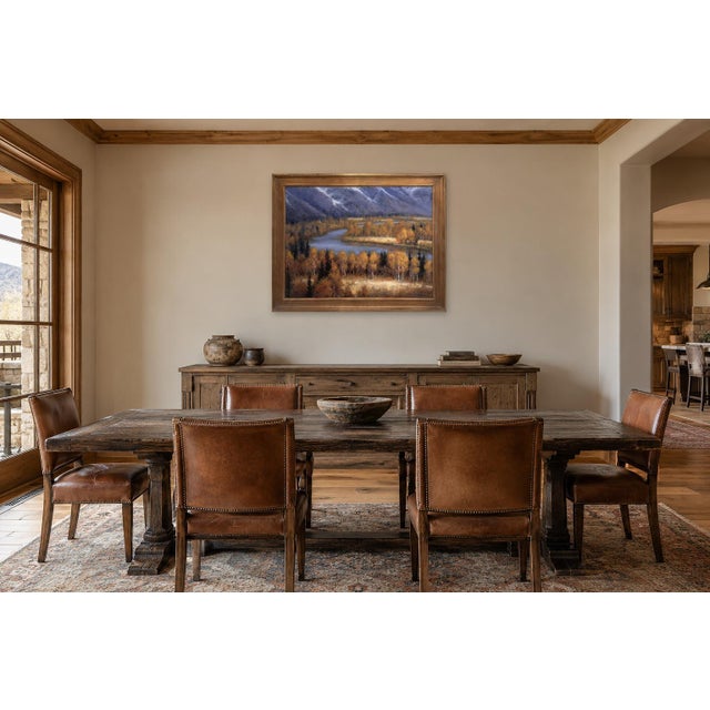 Changing Colors by Seth Winegar | Oil on Panel Autumn River Valley Landscape For Sale - Image 9 of 10