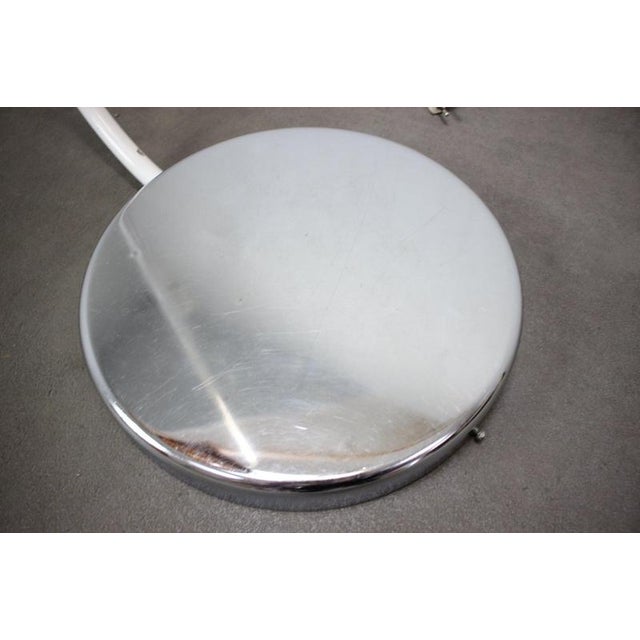 Metal Hungarian Space Age Floor Lamp in Orange Plastic and Chrome, 1970s For Sale - Image 7 of 17