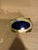 Early 20th Century Antique Salt Cellar With Cobalt Glass For Sale - Image 5 of 7