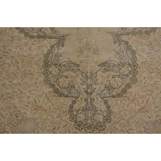 1950s Oushak Handknotted Wool Carpet For Sale - Image 4 of 10