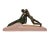 Green Max Le Verrier, Art Deco Nude Male Figure Pushing a Boat, 1930s, Metal For Sale - Image 8 of 8