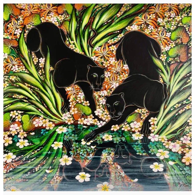 Gustavo Novoa (Chilean, born 1941) Original Oil Painting on Masonite (that was how it was catalogued at Doyle. It might be...