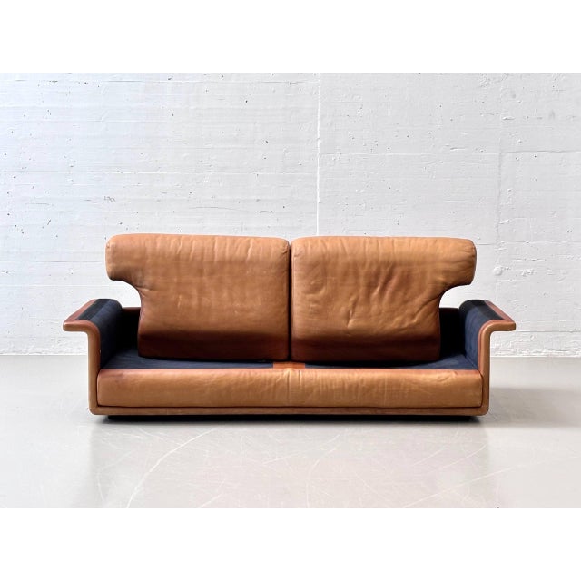 Brown DS-44 Two-Seater Leather Sofa from de Sede, Switzerland, 1970s For Sale - Image 8 of 16