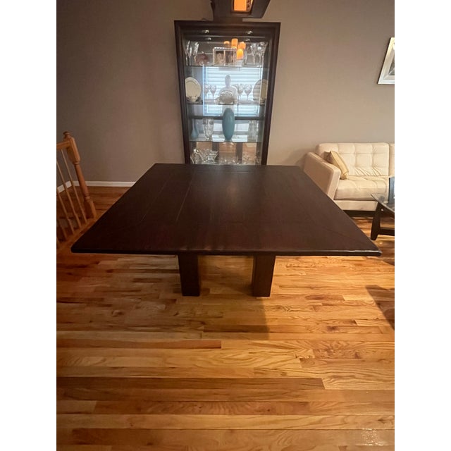 upgrade you dining space with this stunning, high quality Huisraad all wood dining room table. perfectly square and...