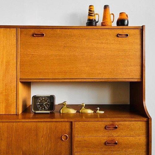 Vintage Highboard in Teak, 1960s For Sale - Image 6 of 13