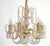 Gold Vintage Brass and Lead Crystal Chandelier from Preico, 1980s For Sale - Image 8 of 8