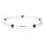Modern Ippolita Rock Candy Hematite 5 Stone Bangle Bracelet, Sterling Silver For Sale - Image 3 of 5