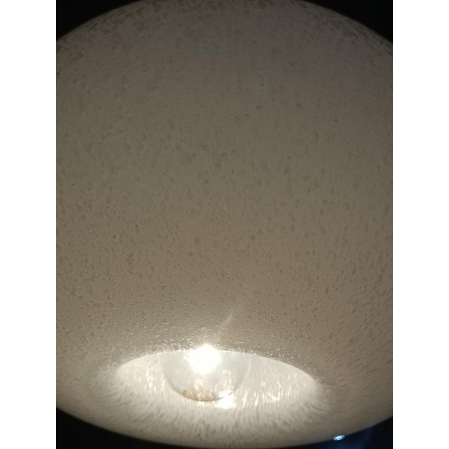 Silver Murano Glass Pendant Lamp from Mazzega, 1970s For Sale - Image 8 of 9