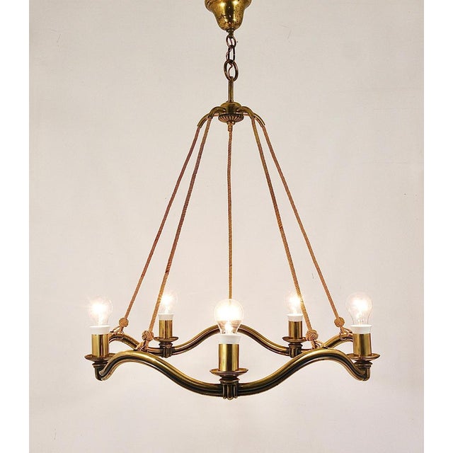 Vintage Austrian Chandelier, 1940s For Sale - Image 3 of 18