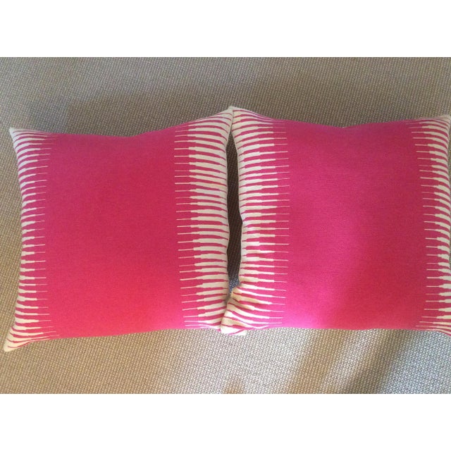 Manuel Canovas Kazan in Rose Indien Down Filled Lumbar Pillow 12" x 20" - Single For Sale In Atlanta - Image 6 of 6