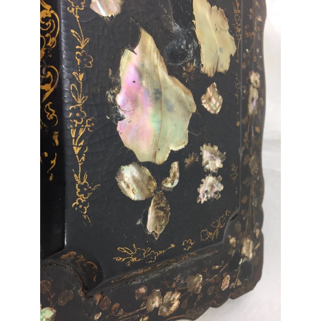 Antique Mother of Pearl Chinoiserie Box For Sale - Image 9 of 11