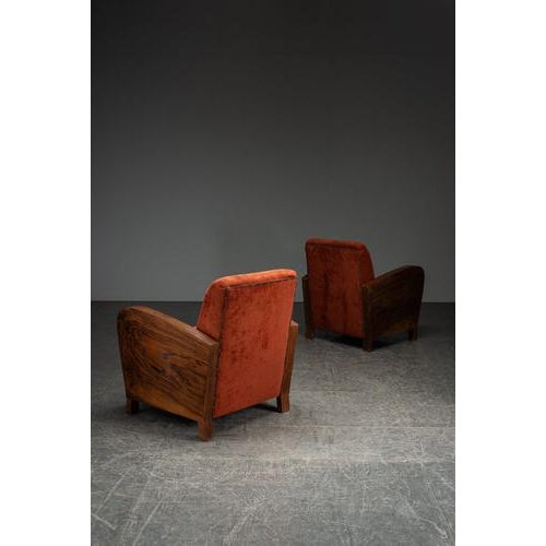 Art Deco Armchairs, 1940s, Set of 2 For Sale - Image 6 of 15