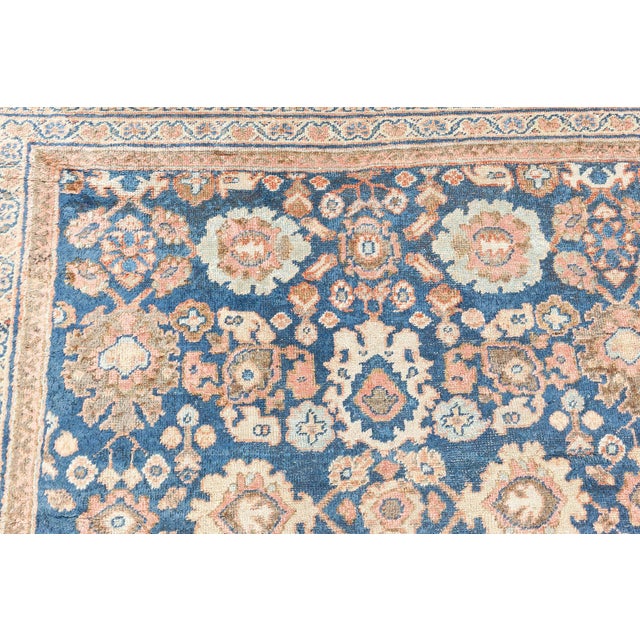 Textile Authentic 19th Century Persian Sultanabad Handmade Wool Rug For Sale - Image 7 of 11