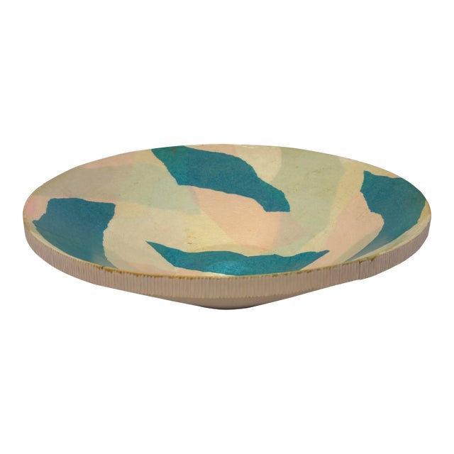 Mid-90s Corrugated Cardboard Bowl With Camo Design For Sale