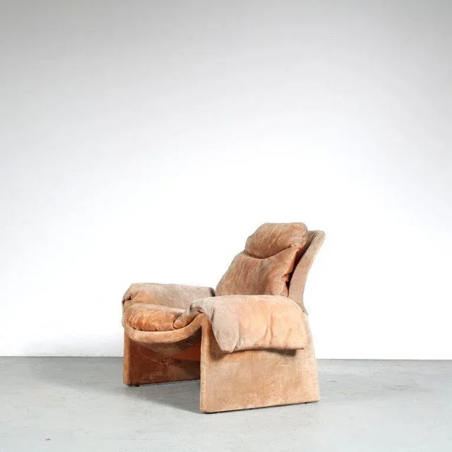 Set of Proposals Chair & Ottoman by Vittorio Introini for Saporiti, Italy, 1970 For Sale - Image 11 of 18
