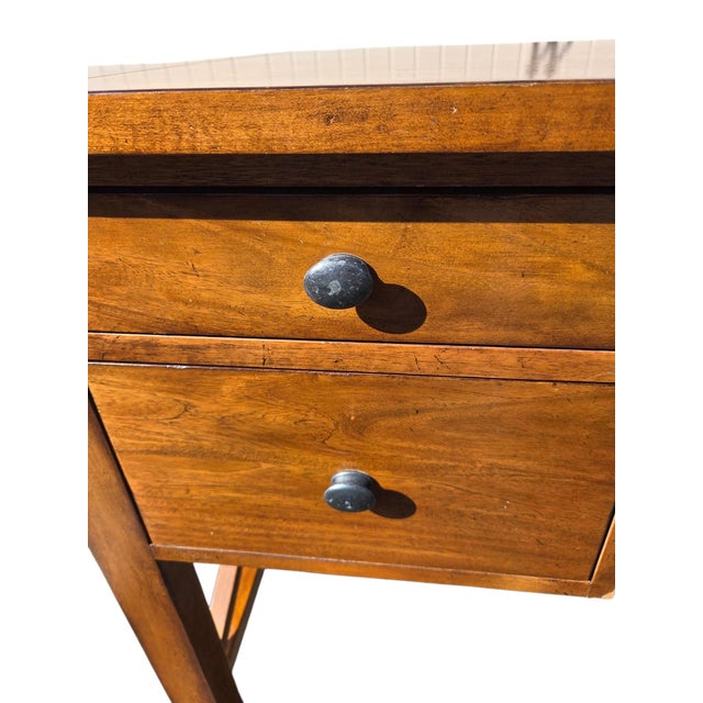 1990s Ethan Allen Tango Hawke Collection Writing Desk Arts Crafts Maple Mission For Sale - Image 14 of 16