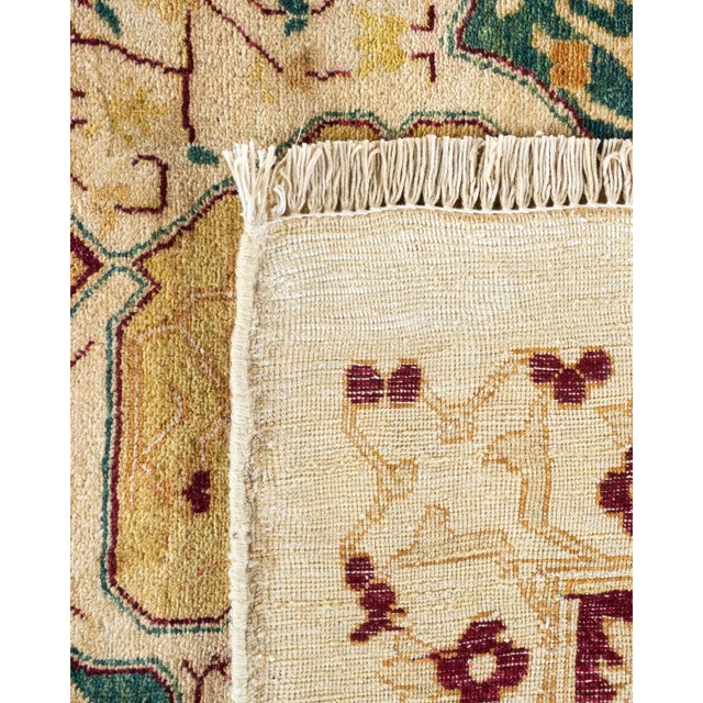 2000 - 2009 Mogul, One-of-a-Kind Hand-Knotted Area Rug in Ivory, 9' 2" x 11' 10" For Sale - Image 5 of 8