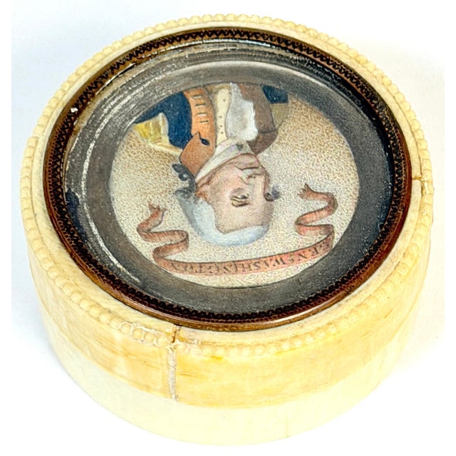 19th Century French George Washington Memorial Bone Snuff Box France for America For Sale - Image 14 of 14