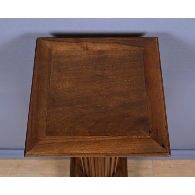 Antique Louis XVI Style Walnut Column, 1800s For Sale - Image 3 of 16