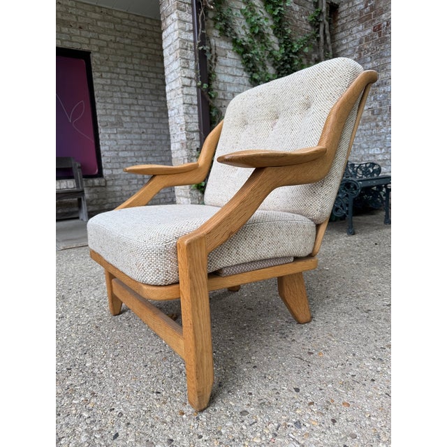 Wood Grégoire Lounge Chair by Guillerme Et Chambron, France 1960s For Sale - Image 7 of 11