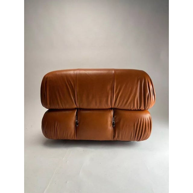 1970s Camaleonda Lounge Chairs in Cognac Leather by Mario Bellini for B&b Italia, 1973 For Sale - Image 5 of 14