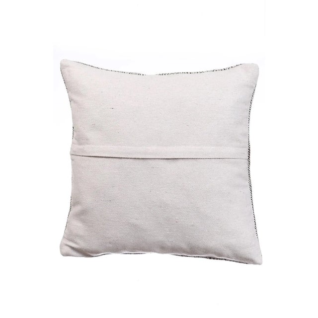 Mid-Century Modern Gray Modern Kilim Pillow Cover For Sale - Image 3 of 4