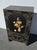 Vintage Chinese Asian Black Lacquer Chinoiserie Cabinet Storage Side Table #2of2 For Sale - Image 4 of 15