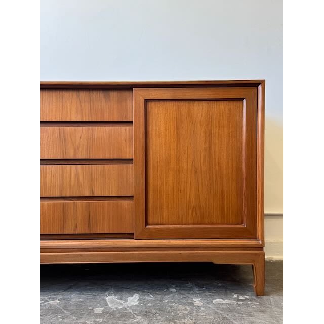 Vintage Teak Credenza by Shanghai Furniture Factory For Sale - Image 15 of 17