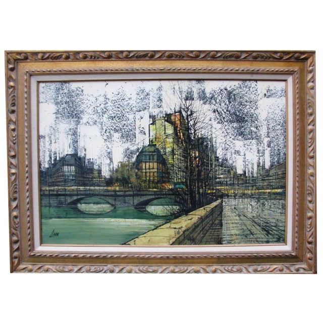 絵画 painting London Afterglow - Original River Thames Cityscape Painting