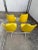 1970s 1970 Yellow Vinyl Dining Chairs - a Set of 4 For Sale - Image 5 of 13