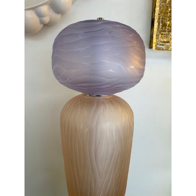 Large Contemporary Totem Murano Glass Floor Lamp by Studio Ad, Italy For Sale - Image 11 of 12