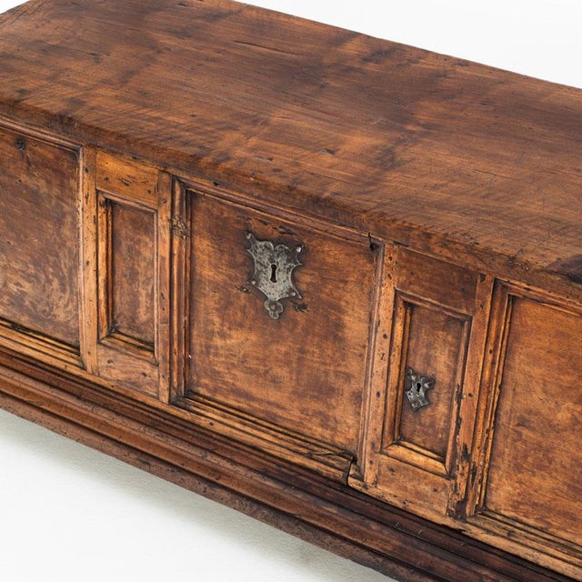 18th Century Catalan Bridal Chest in Walnut For Sale - Image 5 of 18