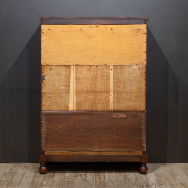 Antique Macey Furniture 3 Stack Lawyer's Bookcase With Ball Feet c.1920 For Sale - Image 13 of 13