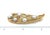 Mikimoto Akoya Pearls & Diamonds 18k Yellow Gold Long Brooch For Sale In Miami - Image 6 of 7
