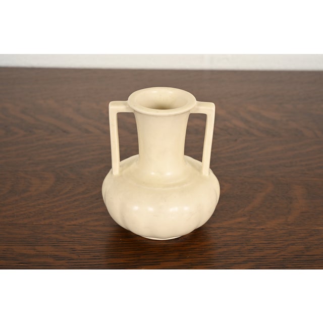 Rookwood Pottery Arts & Crafts Glazed Ceramic Handled Vase, 1932 For Sale - Image 13 of 13