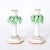 Mid 20th Century Pair of Italian Porcelain Palm Tree Candlesticks For Sale - Image 5 of 5