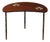 Mid-Century Walnut & Brass Bow-Front Table With Organic Detailing by Mastercraft For Sale