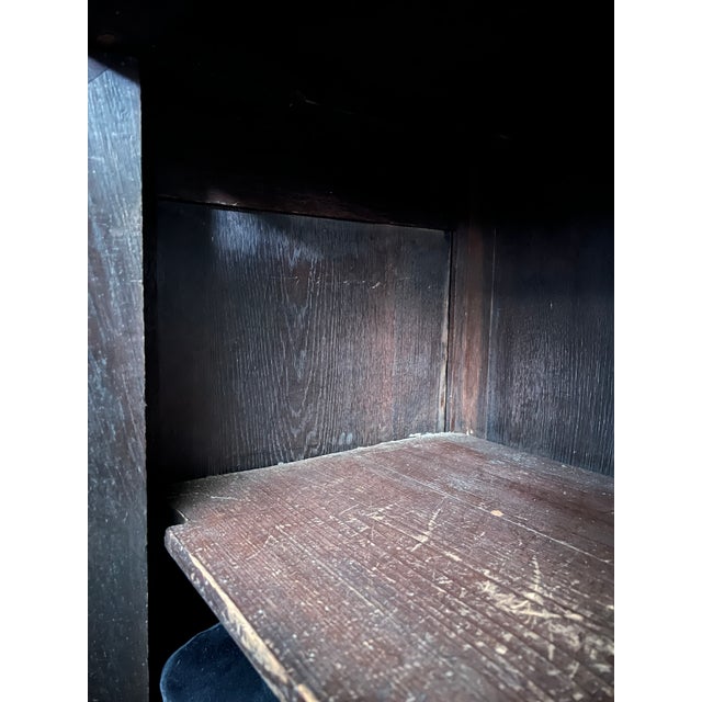 Wood 19th Century French Henri II Style Renaissance Revival Carved Oak Hunt Cabinet For Sale - Image 7 of 15