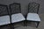 Mid 20th Century Set of 4 Hollywood Regency Ebonized Faux Bamboo Dining Side Chairs For Sale - Image 5 of 16
