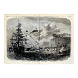 1860 English Newspaper - the Illustrated London News, Sept 29 (Recto-Verso, Black and White)