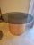 Mid 20th Century Vintage Bamboo Round Table With Glass Top For Sale - Image 5 of 10